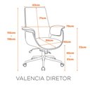 Ver imagem 3 de Cadeira Valencia Diretor - Preta