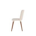 Ver imagem 7 de Conjunto de 2 Cadeiras de Madeira Maciça Estofada Dakota - Natural C/ Linho Off White - Champanhe