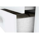 Ver imagem 4 de Guarda Roupa Solteiro 4 Portas e 3 Gavetas C/ Espelho e Pés Caju Da135 Branco - Henn
