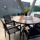 Ver imagem 4 de 4 Cadeiras Amelia Tela Sling para Piscina Jardim Jantar Varanda