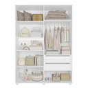 Ver imagem 5 de Conjunto Infantil Guarda-Roupa e Cômoda Vittoria Branco
