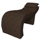 Ver imagem 1 de Maca Estética Capitonê Inclinada Corino Slk Decor Opala com Almofada Marrom
