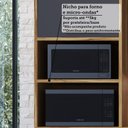 Ver imagem 7 de Armário de Cozinha Compacta 4 Peças 7 Portas com Vidro 274cm 100% MDF Vicenza Espresso Móveis