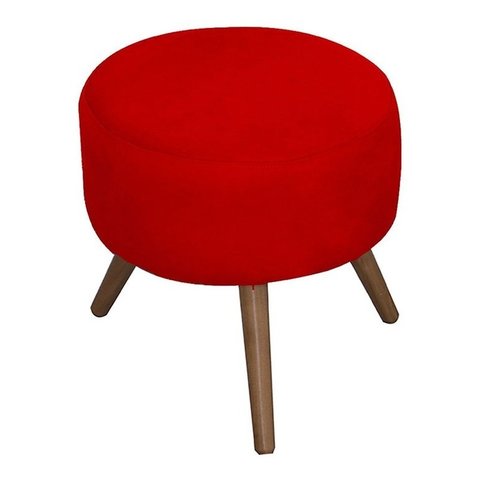 Banqueta Decorativa Josi Suede Azul Marinho - Mv Estofados Shop