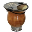 Ver imagem 1 de Kit Chimarrão Cuia Média para Pequena com Pé de Metal Bocal