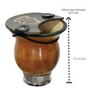 Ver imagem 3 de Kit Chimarrão Cuia Média para Pequena com Pé de Metal Bocal