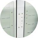 Ver imagem 2 de Janela Veneziana Confort 3 Folhas com Grade Vidro Reflex 80cm x 80cm Brimak Mix Preto