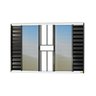 Janela Veneziana Confort 6 Folhas com Grade Vidro Reflex 100cm X 120cm Brimak - 1