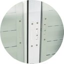 Ver imagem 2 de Janela Veneziana Confort 6 Folhas com Grade Vidro Reflex 100cm X 120cm Brimak