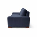 Ver imagem 6 de Sofá Decorativo Sala de Estar Champions 2 Lugares 150cm Couro Azul Marinho - Mozzelar