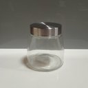 Ver imagem 2 de Pote Hermético de Vidro 800ml Transparente 12x12x12cm Mantimentos Cozinha Tampa