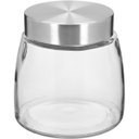 Ver imagem 1 de Pote Hermético de Vidro 800ml Transparente 12x12x12cm Mantimentos Cozinha Tampa