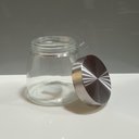 Ver imagem 3 de Pote Hermético de Vidro 800ml Transparente 12x12x12cm Mantimentos Cozinha Tampa