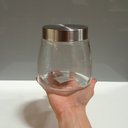 Ver imagem 4 de Pote Hermético de Vidro 800ml Transparente 12x12x12cm Mantimentos Cozinha Tampa
