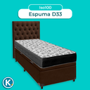 Ver imagem 4 de Kit Cabeceira + Cama Box Bau + Colchão Solteiro D33 Iso100 Ortobom