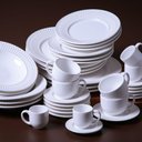 Ver imagem 2 de Conjunto de Pratos Fundos 06 Peças Roma Branco Porto Brasil