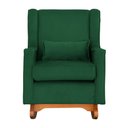 Ver imagem 3 de Kit 2 Poltrona Aurora Balanço Vovo Veludo Verde - Fm
