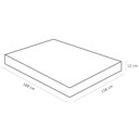 Ver imagem 3 de Colchão Casal 138x188x12 Espuma D23 Liso Light Branco Cinza - Ortobom