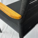 Ver imagem 7 de Conjunto Mesa e 6 Poltronas Verona Premium e Capri Estrutura Alumínio Assentos Estofados Corda