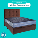 Ver imagem 4 de Kit Cabeceira + Cama Box Bau + Colchão Casal Molas Ensacadas Petrus Paropas
