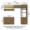 Ver imagem 4 de Armário de Cozinha Completa 270cm Rustic Stella Madesa 07