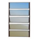 Ver imagem 1 de Janela de Alumínio Basculante 100x80cm Vidro Espelhado Master Brimak