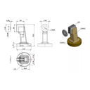 Ver imagem 3 de Prendedor de Porta Isero com Imã 970c-02 - Cromado