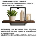 Ver imagem 5 de Nicho Industrial Sala com Prateleira Ferro