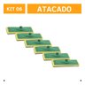 Bucha Limpa Azulejo Esponja Lava Piso Faxina Prática Kit 6un - 6