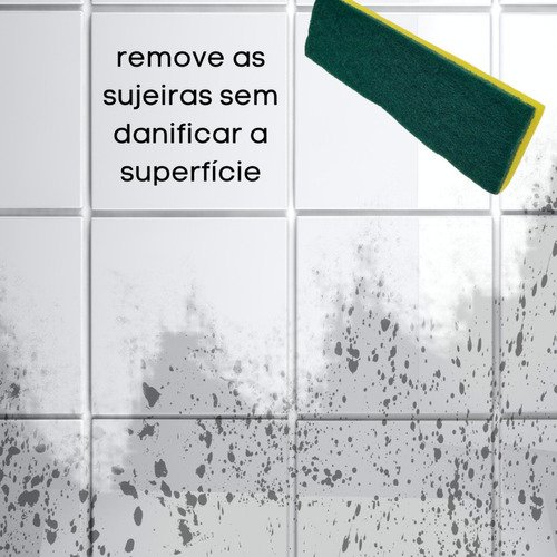 Bucha Limpa Azulejo Esponja Lava Piso Faxina Prática Kit 6un - 7