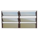 Ver imagem 1 de Janela de Alumínio Basculante 2 Seções 60x150cm Vidro Espelhado Plus Brimak