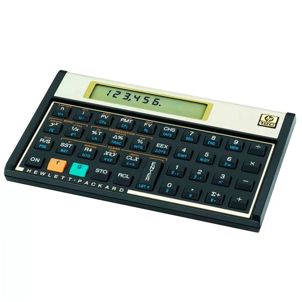 Calculadora Financeira Hp 12c 10 Digitos com 120 Funcoes - Preta-dourada - 2