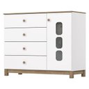 Ver imagem 3 de Cômoda Infantil Aconchego Ambiente Branco Jequitibá Hp – Henn