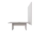 Ver imagem 6 de Mesa de Reunião com Painel para TV Industrial 200cm Cinza F5 Office