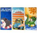 Ver imagem 1 de Kit 3 Toalha Lancheira Infantil Playtime 30x50cm Meninos