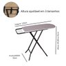 Mesa Tábua de Passar Roupas Grande Dobrável Altura Ajustável Três Tamanhos Reforçada Com - 7