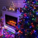 Ver imagem 3 de Pisca Pisca 100 LED Colorido 10m Cordão 8 Funções Festa Decoração Árvore Natal Luvinco 220V