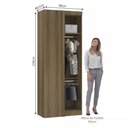 Ver imagem 2 de Guarda-roupa Canto Reto Modulado 1 Porta Paris Luciane