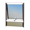 Ver imagem 1 de Janela de Alumínio Maxim-ar com Bandeira 80x60cm Vidro Espelhado Confort Brimak
