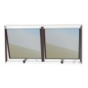 Ver imagem 1 de Janela de Alumínio Maxim-ar 2 Seções 60x120cm Vidro Espelhado Plus Brimak