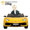 Ver imagem 3 de Mini Carro Elétrico Infantil Lamborghini Aventador Svj 12v Controle Amarela Importway Bw303am