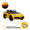 Ver imagem 5 de Mini Carro Elétrico Infantil Lamborghini Aventador Svj 12v Controle Amarela Importway Bw303am