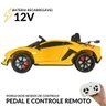 Mini Carro Elétrico Infantil Lamborghini Aventador Svj 12v Controle Amarela Importway Bw303am - 4