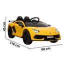 Ver imagem 2 de Mini Carro Elétrico Infantil Lamborghini Aventador Svj 12v Controle Amarela Importway Bw303am