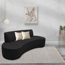 Ver imagem 2 de Sofá 04 Lugares 230cm Mônaco Corano Preto - Nexta Casa