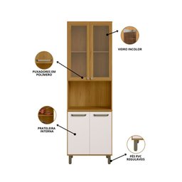 Cozinha Modulada Criare de Canto 10 Peças 23 Portas Poliman Móveis - 5