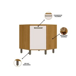 Cozinha Modulada Criare de Canto 10 Peças 23 Portas Poliman Móveis - 10