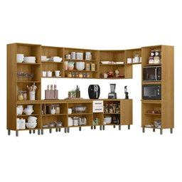 Cozinha Modulada Criare de Canto 10 Peças 23 Portas Poliman Móveis - 4
