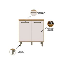 Cozinha Modulada Criare de Canto 10 Peças 23 Portas Poliman Móveis - 11