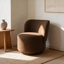 Ver imagem 5 de Kit 2 Poltronas Lia Compacta Orgânica Bouclé Moderna Confortável Sala Espera Recepção Consultório Ha